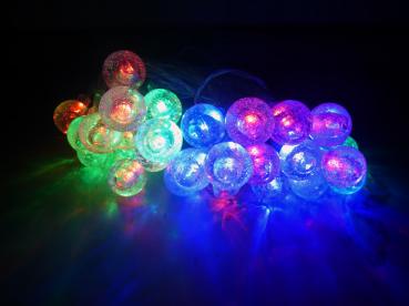 LED-Lichterkette "Kugeln" mit 30 farbigen LED's / für innen