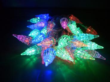 LED-Lichterkette "Turm" mit 30 farbigen LED's / für innen