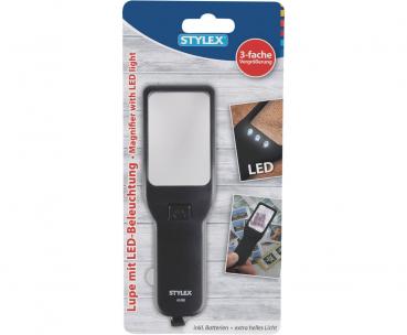 Lupe / Vergrößerungsglas / mit LED-Beleuchtung / 3-fache Vergößerung