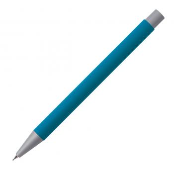 Metall-Schreibset mit Gravur / Kugelschreiber und Bleistift / Farbe: hellblau