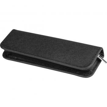 Metall-Schreibset mit Gravur / mit Kugelschreiber und Bleistift / Farbe: schwarz