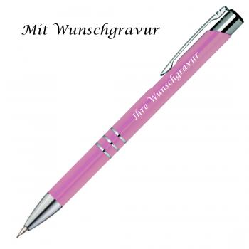 Metall Schreibset mit Gravur / Touchpen Kugelschreiber + Druckbleistift / rosé