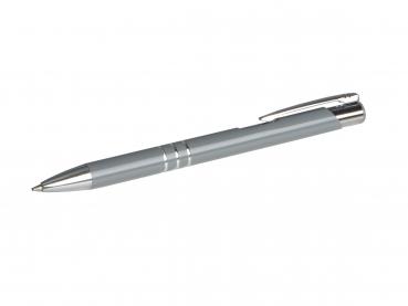 Metall Schreibset mit Namensgravur - Touchpen + Kugelschreiber - grau