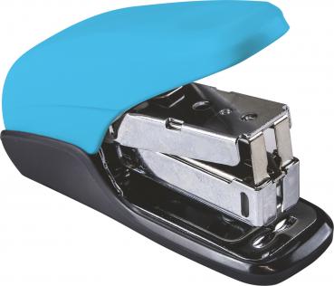 Mini Heftgerät / Heftmaschine + 640 Heftklammern / Farbe: schwarz-blau