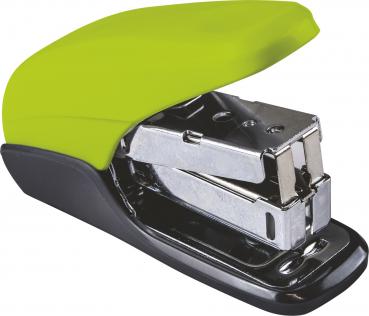 Mini Heftgerät / Heftmaschine + 640 Heftklammern / Farbe: schwarz-grün