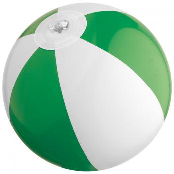 Mini Strandball / Wasserball / Farbe: grün-weiß