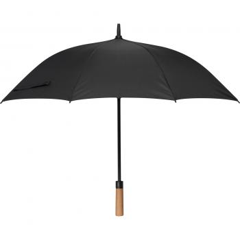 MoLu Regenschirm Saint Barth / mit Griff aus Akazienholz / Farbe schwarz