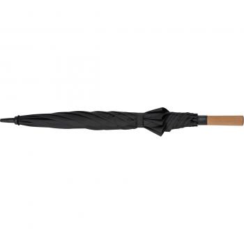 MoLu Regenschirm Saint Barth mit Gravur / Griff aus Akazienholz / Farbe schwarz