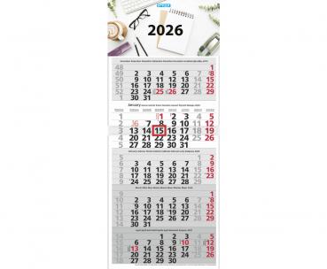 Monatskalender 2026 / 5-Monatskalender / Bürokalender / Wandkalender