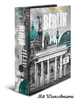 Motivordner mit Namensgravur - DIN A4 - 70mm breit - "Berlin"