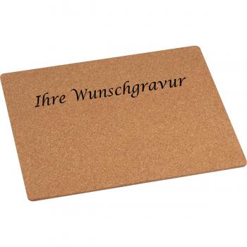 Mousepad mit Gravur / Mauspad / aus Kork
