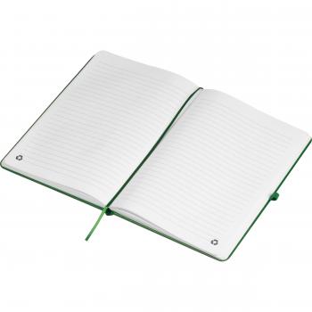 Notizbuch / Cover aus recyceltem PU / DIN A5 / 192 Seiten / Farbe: dunkelgrün