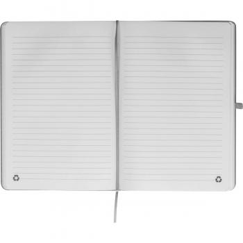 Notizbuch / Cover aus recyceltem PU / DIN A5 / 192 Seiten / Farbe: grau