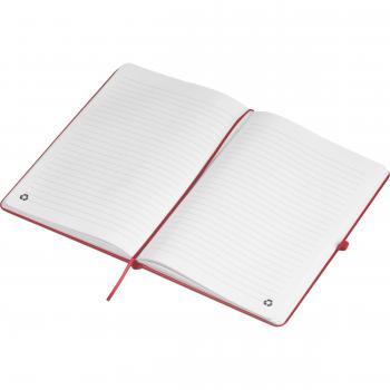 Notizbuch / Cover aus recyceltem PU / DIN A5 / 192 Seiten / Farbe: rot