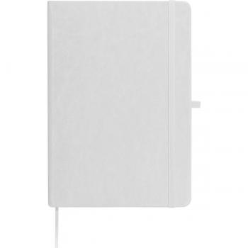 Notizbuch / Cover aus recyceltem PU / DIN A5 / 192 Seiten / Farbe: weiß