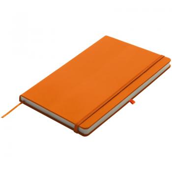 Notizbuch / DIN A5 / 160 S. / blanko / samtweiches PU Hardcover / Farbe: orange