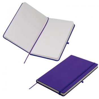 Notizbuch / DIN A5 / 160 S. / blanko / samtweiches PU Hardcover / Farbe: violett
