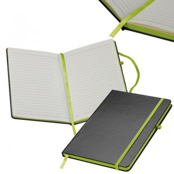 Notizbuch / DIN A5 / 160 S. / liniert / PU Hardcover / Farbe: apfelgrün
