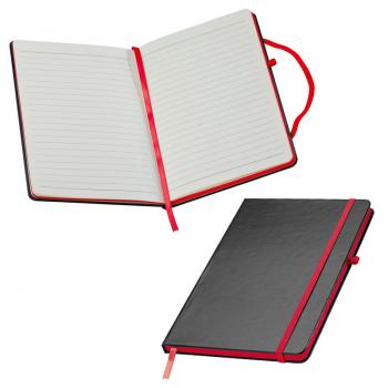 Notizbuch / DIN A5 / 160 S. / liniert / PU Hardcover / Farbe: rot