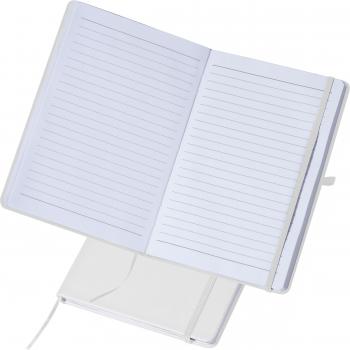 Notizbuch / DIN A5 / 160 Seiten / liniert / PU Hardcover / Farbe: weiß