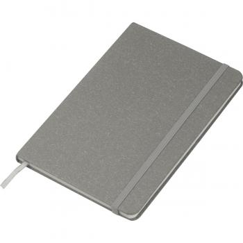 Notizbuch / DIN A5 / mit Kartonumschlag und gepunkteten Seiten / Farbe: grau