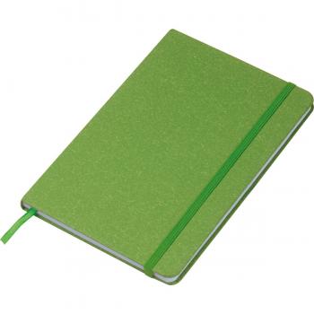 Notizbuch / DIN A5 / mit Kartonumschlag und gepunkteten Seiten / Farbe: grün