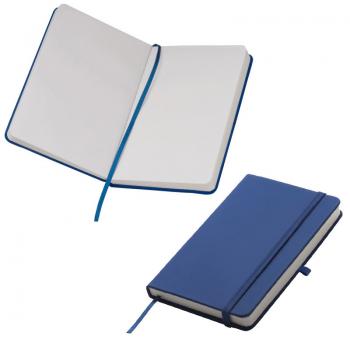 Notizbuch / DIN A6 / 160 S. / blanko / samtweiches PU Hardcover / Farbe: blau