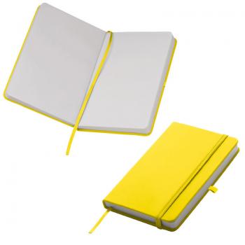 Notizbuch / DIN A6 / 160 S. / blanko / samtweiches PU Hardcover / Farbe: gelb