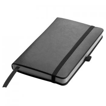 Notizbuch / DIN A6 / 160 Seiten / Farbe: schwarz mit schwarzen Lesebändchen