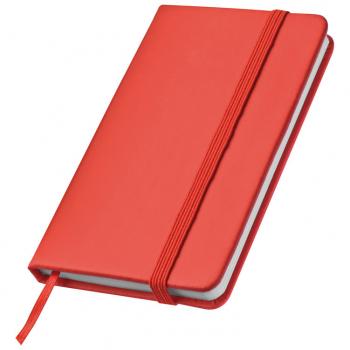 Notizbuch / Größe: A7+ (127x78mm) / PU Einband / 160 Seiten / Farbe: rot