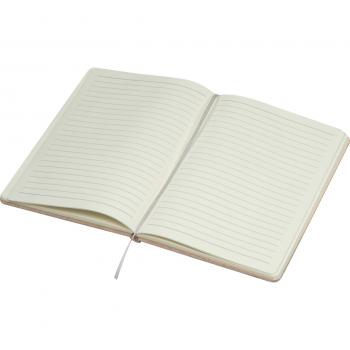 Notizbuch mit Gravur / Cover aus PU in Holzoptik und Baumwolle / 160 S. / DIN A5