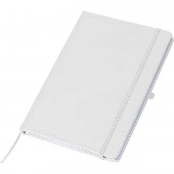 Notizbuch mit Gravur / DIN A5 / 160 linierte Seiten / PU Hardcover / Farbe: weiß