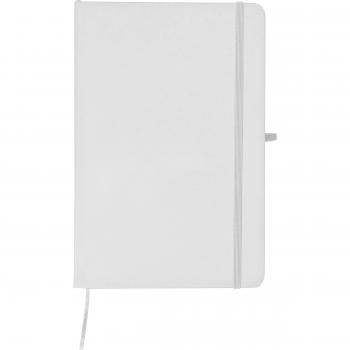 Notizbuch mit Gravur / DIN A5 / 160 linierte Seiten / PU Hardcover / Farbe: weiß