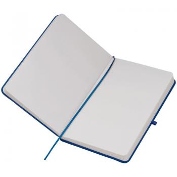 Notizbuch mit Gravur / DIN A5 / 160 S. / blanko / PU Hardcover / Farbe: blau