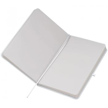 Notizbuch mit Gravur / DIN A5 / 160 S. / blanko / PU Hardcover / Farbe: weiß