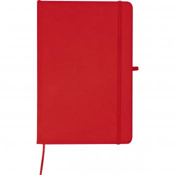 Notizbuch mit Gravur / DIN A5 / 160 Seiten / liniert / PU Hardcover / Farbe: rot