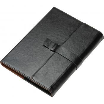 Notizbuch mit Gravur / DIN A5 / mit 160 linierten Seiten / Farbe: schwarz