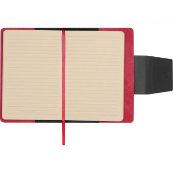 Notizbuch mit Gravur / DIN A5 / mit Magnetverschluss / 160 Seiten / Farbe: rot