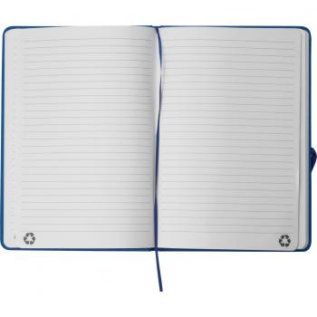 Notizbuch mit Gravur / DIN A5 / Umschlag aus PU / 160 Seiten / Farbe: blau