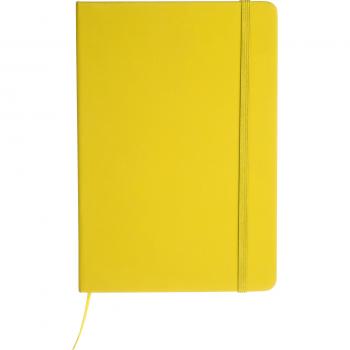 Notizbuch mit Gravur / DIN A5 / Umschlag aus PU / 160 Seiten / Farbe: gelb