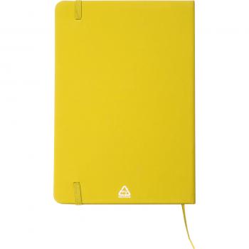Notizbuch mit Gravur / DIN A5 / Umschlag aus PU / 160 Seiten / Farbe: gelb