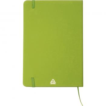 Notizbuch mit Gravur / DIN A5 / Umschlag aus PU / 160 Seiten / Farbe: hellgrün