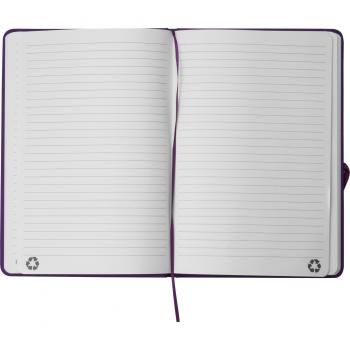 Notizbuch mit Gravur / DIN A5 / Umschlag aus PU / 160 Seiten / Farbe: lila