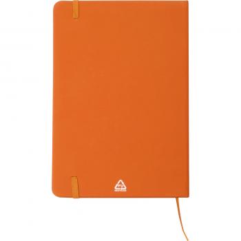 Notizbuch mit Gravur / DIN A5 / Umschlag aus PU / 160 Seiten / Farbe: orange