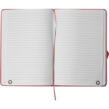 Notizbuch mit Gravur / DIN A5 / Umschlag aus PU / 160 Seiten / Farbe: pink
