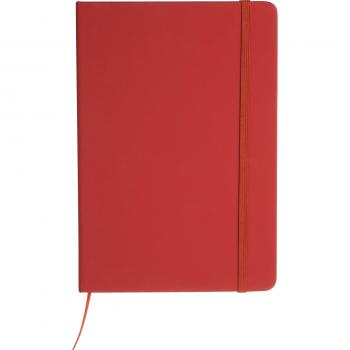 Notizbuch mit Gravur / DIN A5 / Umschlag aus PU / 160 Seiten / Farbe: rot
