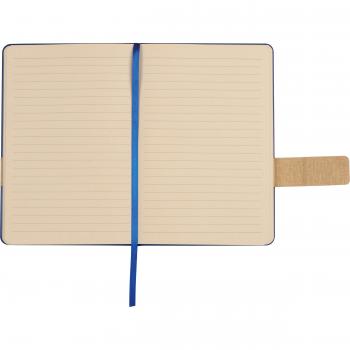 Notizbuch mit Magnetverschluss mit Namensgravur  - A5 - 160 Seiten - Farbe: blau