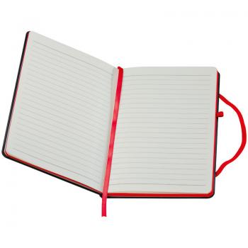 Notizbuch mit Namensgravur - A5 - 160 S. - liniert - PU Hardcover - Farbe: rot