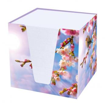Herlitz Zettelbox 9x9x9cm incl /"Pure Glam/" Notizblätter 700 Bl