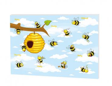 Papier Schreibtischunterlage "Bienen" / Größe: 48x33cm / 30 Blatt
